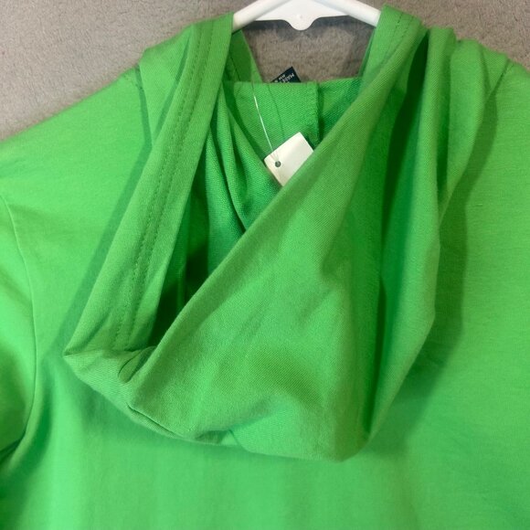 Gap Kids Green Zip-Up Hoodie XL (12) Stretch Cotton Blend Long Sleeve With Hood - Picture 7 of 12